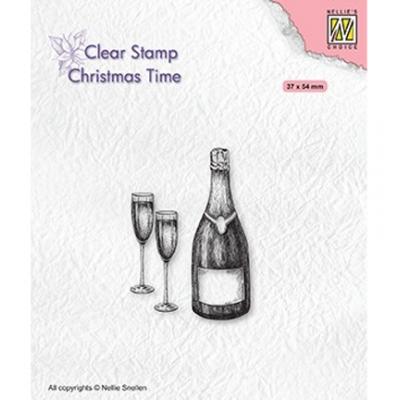 Nellie's Choice Clear Stamp - Christmas Time - Happy New Year